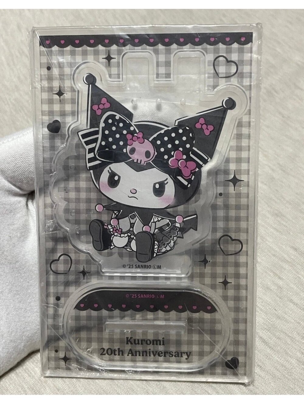 Kuromi Acrylic Stand Sanrio Japan Excl 20th Anniversary "sitting"